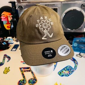 Stance Olive with Embroidered Flower